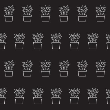 Vektör arka plan ile houseplant