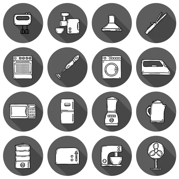 Home appliance icons — Stock Vector