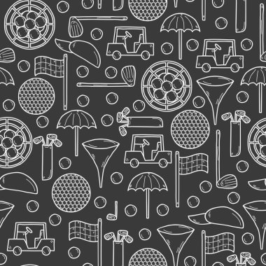 Sorunsuz golf ekipman arka plan