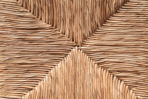 Natural background close up woven rattan texture of wicker box