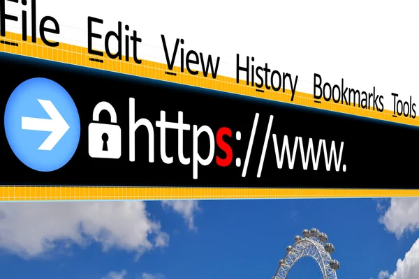 Address bar of browser — Stock Photo, Image