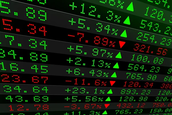 Панель Digital Stock Exchange — стоковое фото