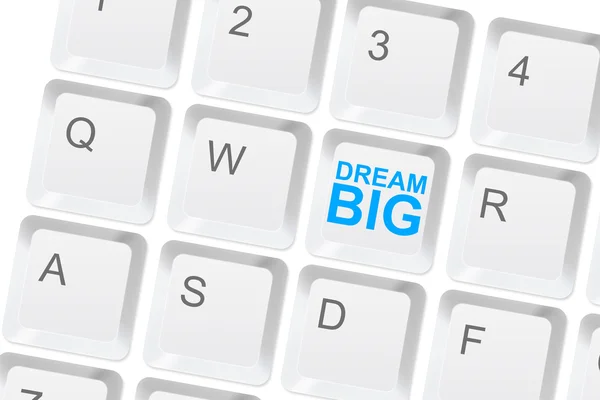 Dream big keyboard button — Stock Photo, Image