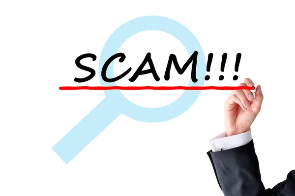 Scam of fraude concept — Stockfoto