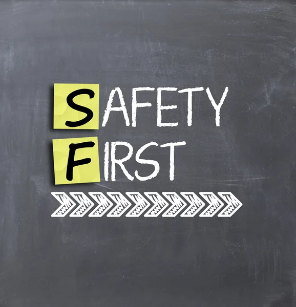 Safety first concept — Stock Photo, Image