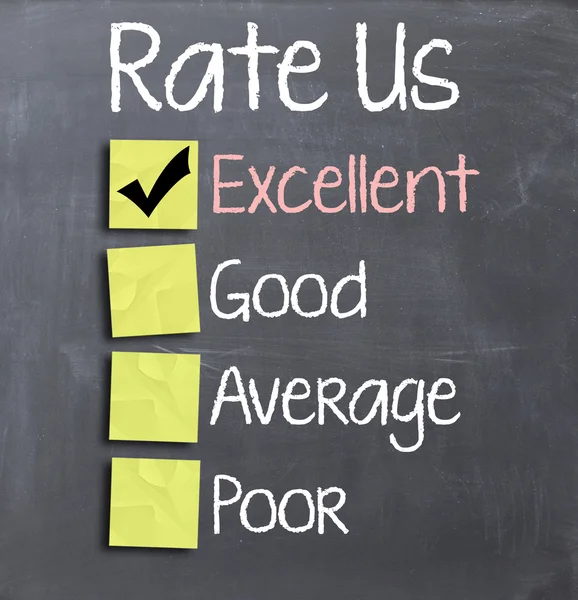 Rate us concept — Stock Photo, Image
