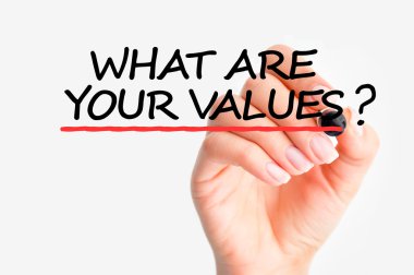 What are your values question clipart