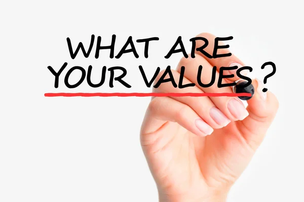 What are your values question — Stock Photo, Image