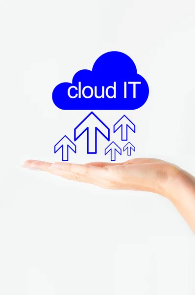 Put it into the cloud — Stock Photo, Image