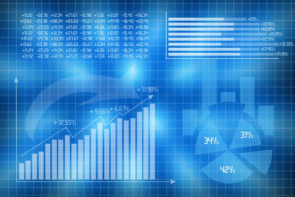 Diagrammi grafici Immagine Stock