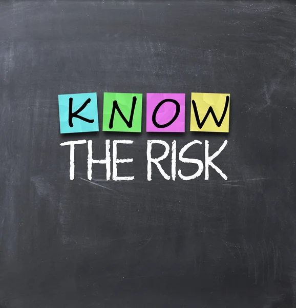 Conoscere il concetto di rischio — Foto Stock