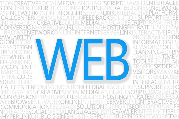 Web koncept eller internet — Stockfoto
