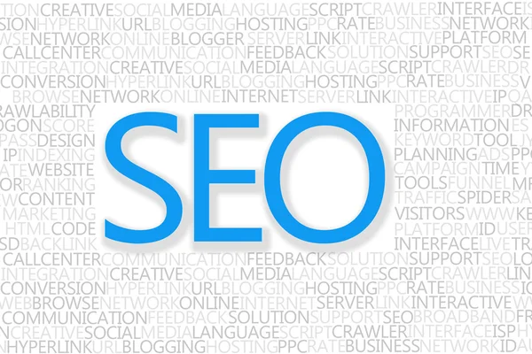 SEO Concept testo — Foto Stock