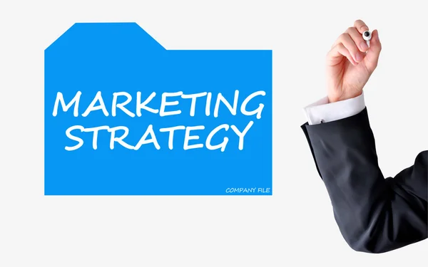 Marketing stratégia koncepció — Stock Fotó
