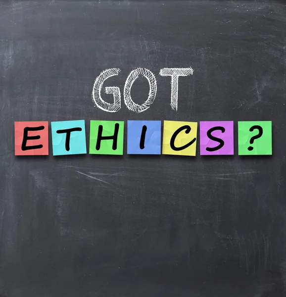 Got ethics question — Stock Photo, Image