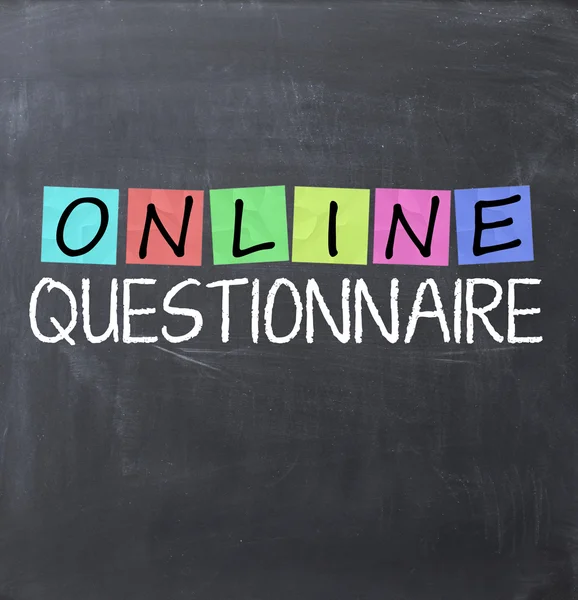 Online questionnaire — Stock Photo, Image