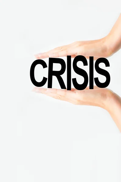 Crisis druk concept — Stockfoto