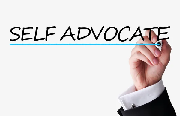 Self advocate concept text — Stock Photo, Image