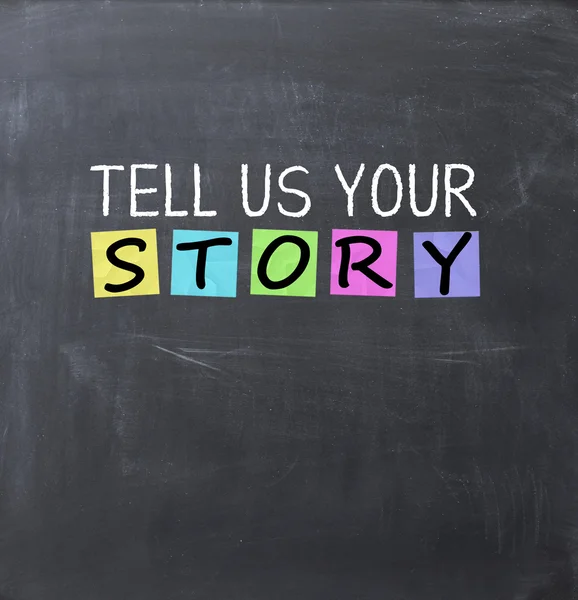 Tell us your story question — Stock Photo, Image