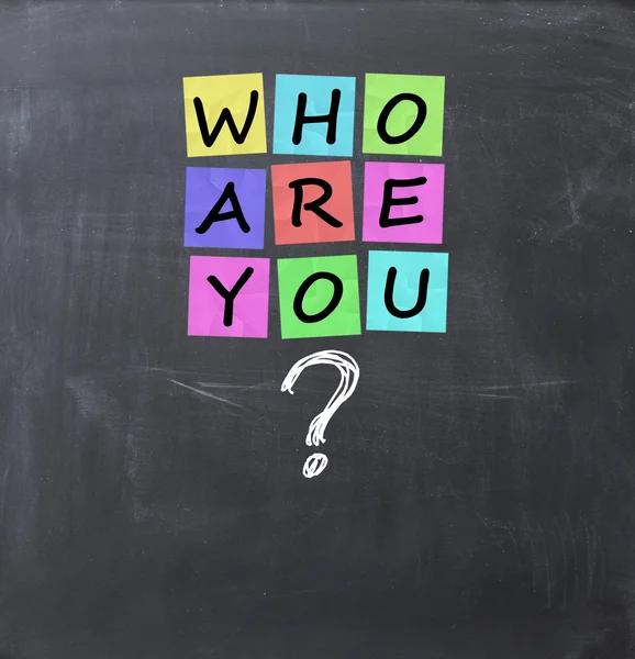 Who are you question — Stock Photo, Image