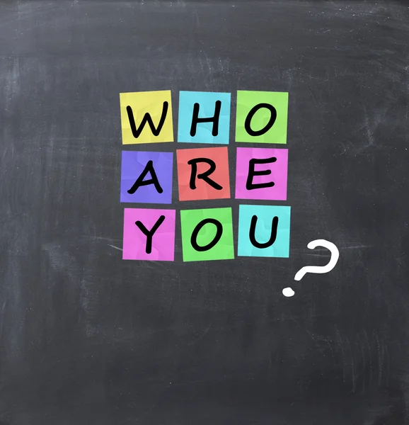 Who are you question — Stock Photo, Image