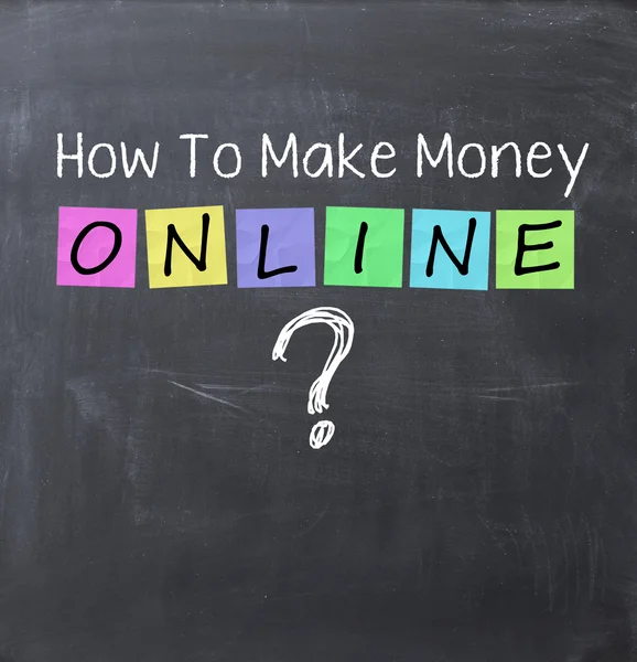 How to make money online concept — Stock Photo, Image