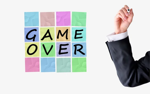 Game over konceptet — Stockfoto