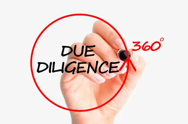 Due diligence concept — Stock Photo, Image