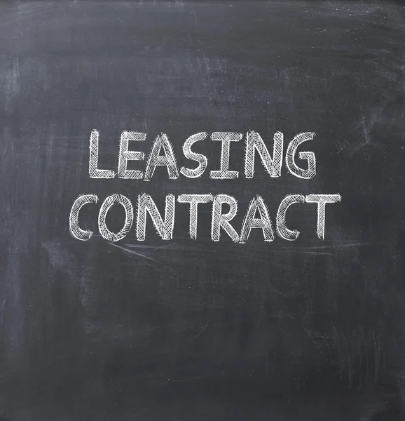 Leasing contract — Stock Photo, Image