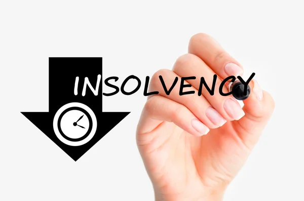 Business insolvency — Stock Photo, Image