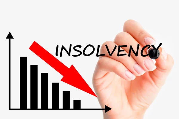 Insolvencia empresarial — Foto de Stock