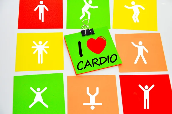 Me encantan los ejercicios cardíacos —  Fotos de Stock