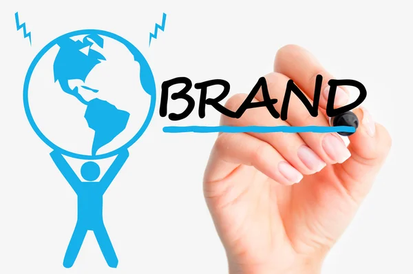 Potenza di branding — Foto Stock