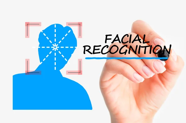 Reconhecimento facial — Fotografia de Stock