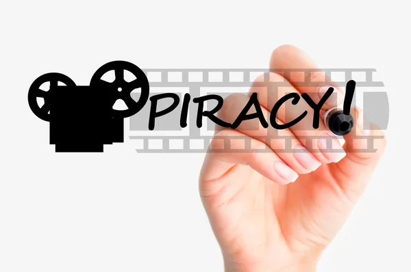 Pirating movie — Stock Photo, Image
