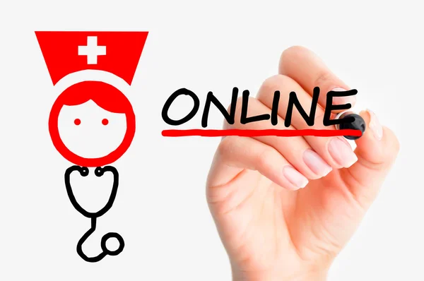 Consulenza sanitaria online — Foto Stock
