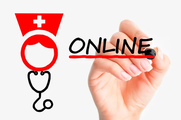 Consulenza sanitaria online — Foto Stock