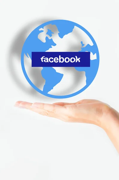 Globalização do Facebook — Fotografia de Stock