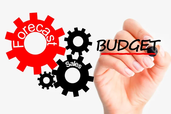 Adjust budget concept — Stock Photo, Image