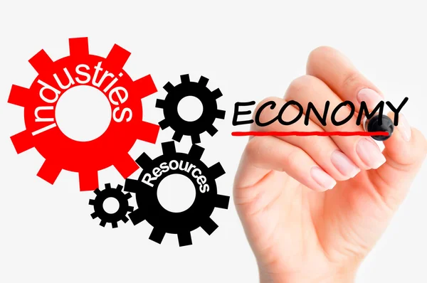 Adjust economy concept — Stock Photo, Image