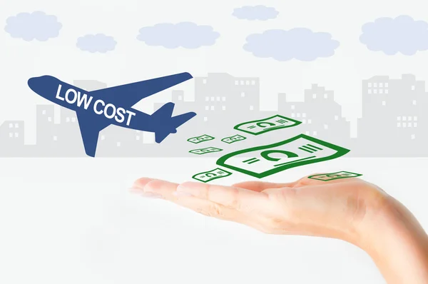 Low cost flight — Stock Photo, Image