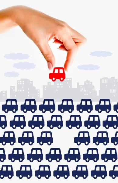 Parking in big cities issue — Stock Photo, Image