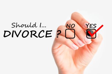 Should i divorce question clipart
