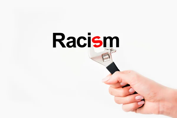 Resolver conceito questão racismo — Fotografia de Stock