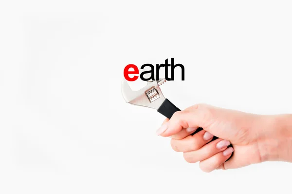 Solving earth issues concept — Stock Photo, Image