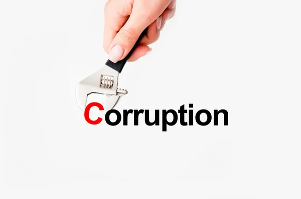 Fix corruption concept — Stock Photo, Image