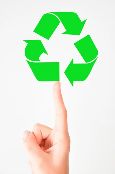 Recycling van teken — Stockfoto