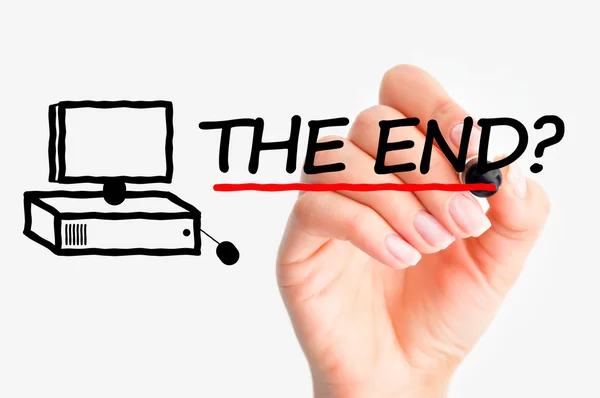 End of personal computer or pc — Stock Photo, Image