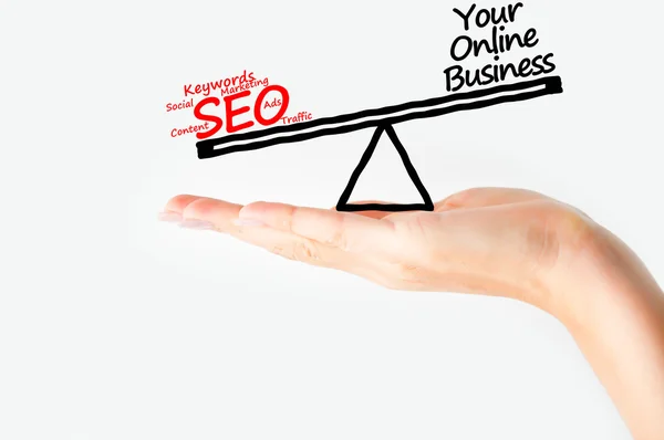 Seo key to online success — Stock Photo, Image