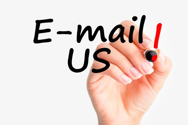 Envie-nos um e-mail conceito — Fotografia de Stock